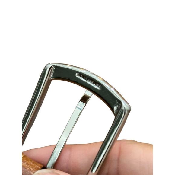 Torino Leather Co. Men's Italian Woven Multi Cotton Elastic Khaki Belt - Picture 5 of 6